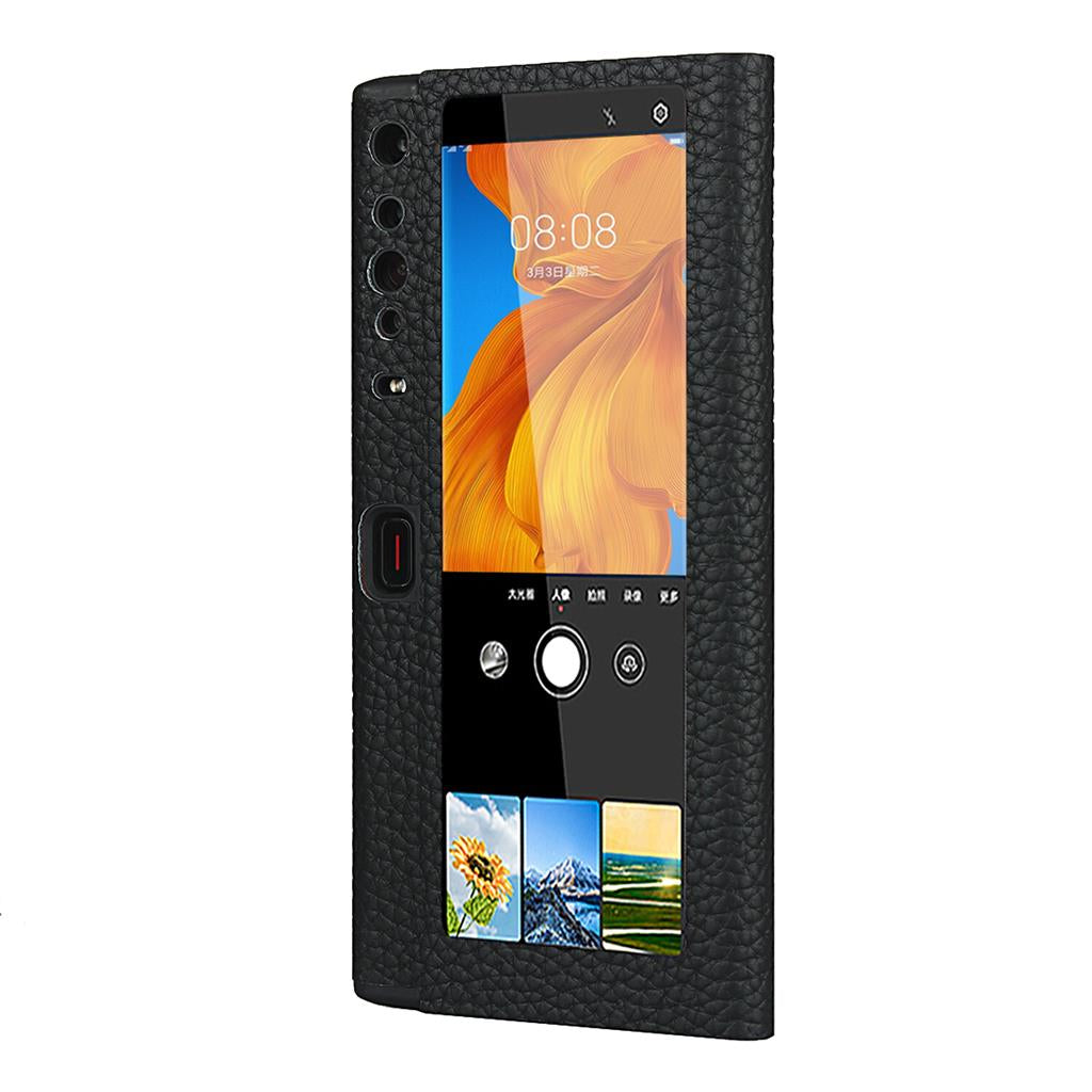 Кожен Калъф с Поставка за Huawei Mate Xs, GKK Leather Case, Черен (6)