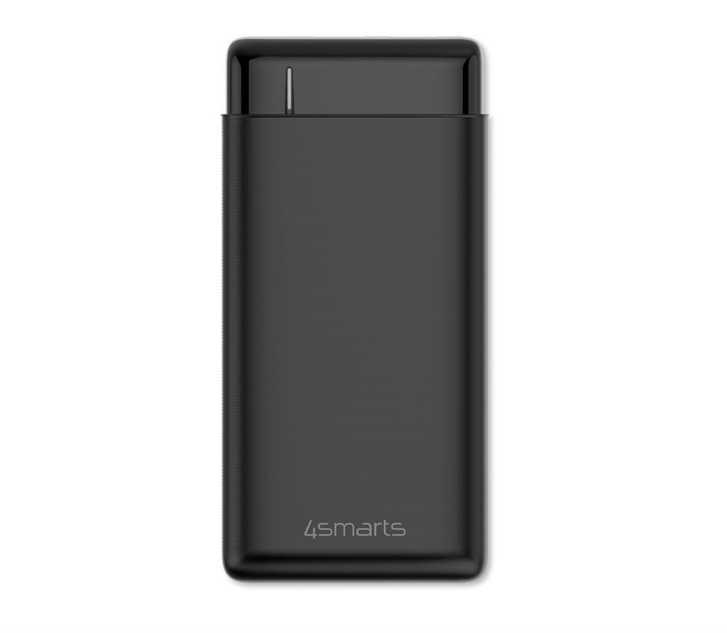 Външна Батерия с USB-C, 4Smarts Power Bank Volthub Go2 3-Ports 20000mAh, Черен (2)