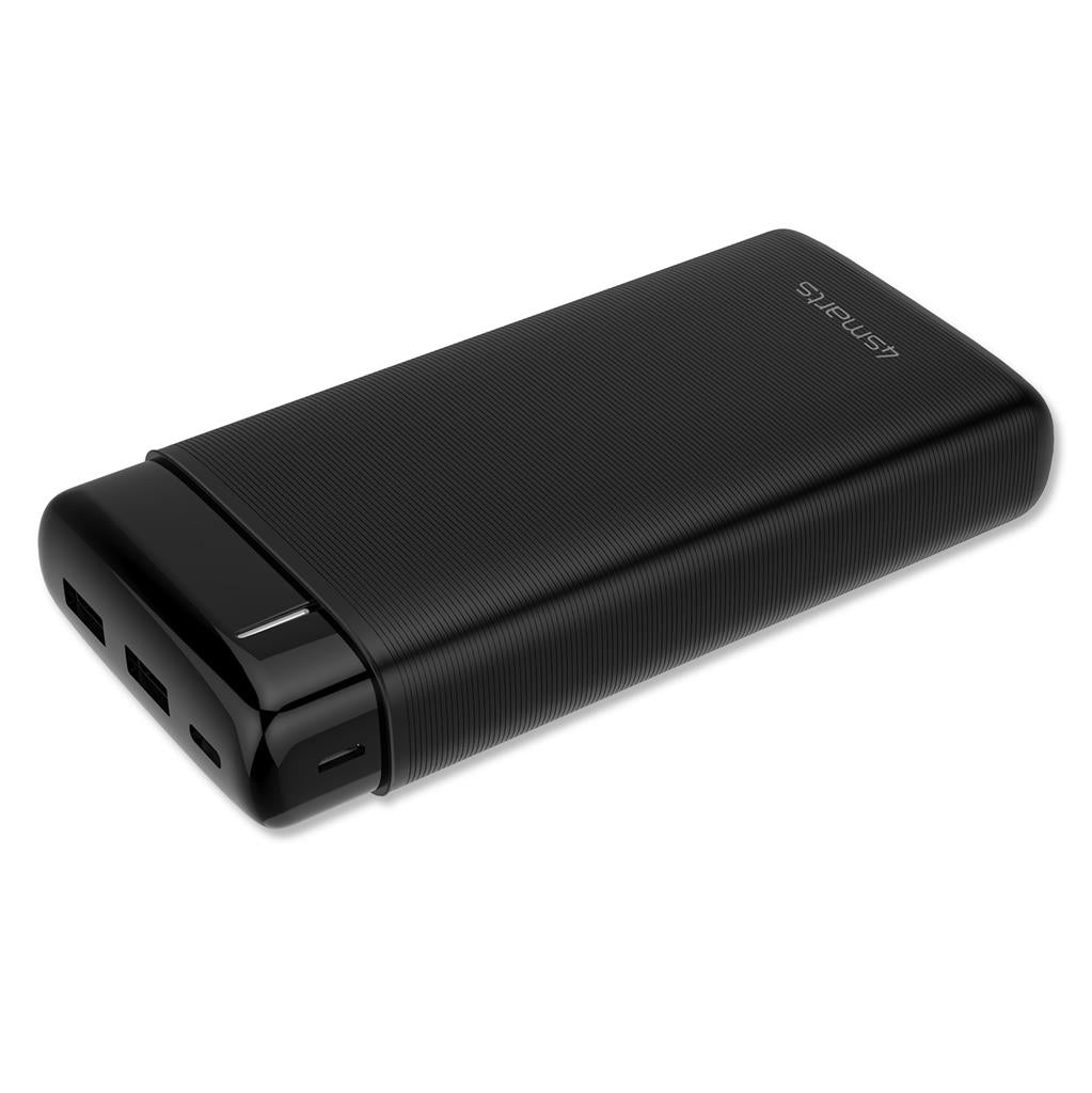 Външна Батерия с USB-C, 4Smarts Power Bank Volthub Go2 3-Ports 20000mAh, Черен (3)