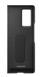 Оригинален Калъф с Поставка за Samsung Z Fold 2, Aramid Carbon Case, Черен (7)
