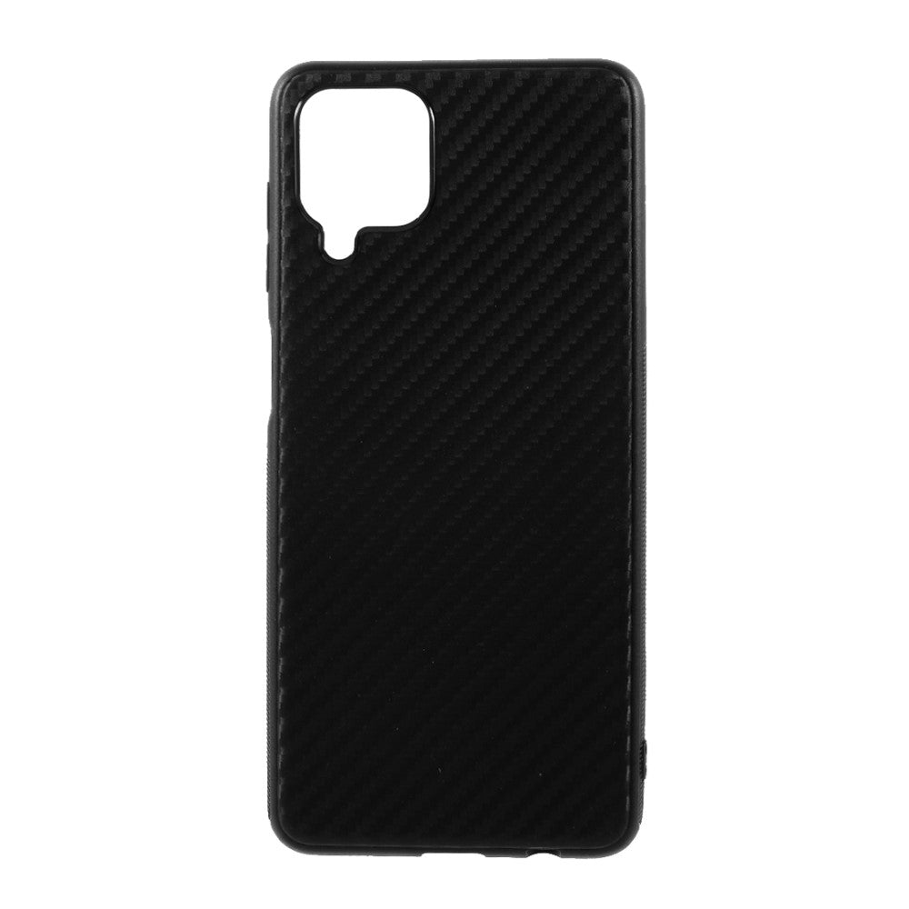 Тънък Силиконов Калъф за Samsung A12, Forcell Fiber Case, Черен (2)