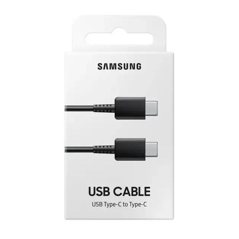 Оригинален USB-C към USB-C Кабел Samsung 1m EP-DA705BBE, Черен