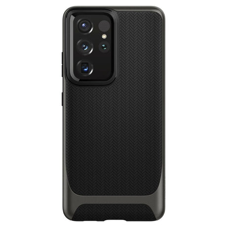 Противоударен Хибриден Калъф за Samsung S21 Ultra, Spigen Neo Hybrid Case, Сив (3)