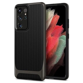 Противоударен Хибриден Калъф за Samsung S21 Ultra, Spigen Neo Hybrid Case, Сив