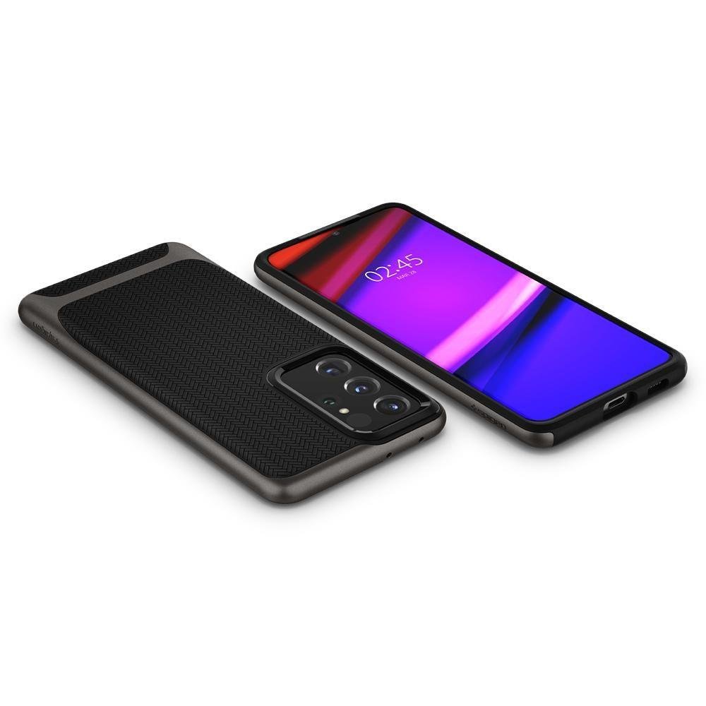 Противоударен Хибриден Калъф за Samsung S21 Ultra, Spigen Neo Hybrid Case, Сив (4)