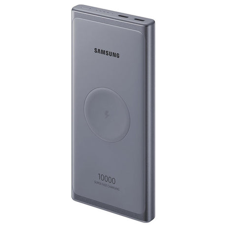 Външна Батерия с Безжично и Бързо Зареждане, Samsung EB-U3300XJE 10000 mAh 25W, Сив