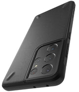 Противоударен Силиконов Калъф за Samsung S21 Ultra, Ringke Onyx Case, Черен (3)