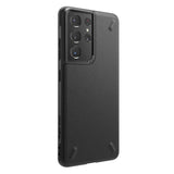 Противоударен Силиконов Калъф за Samsung S21 Ultra, Ringke Onyx Case, Черен (6)