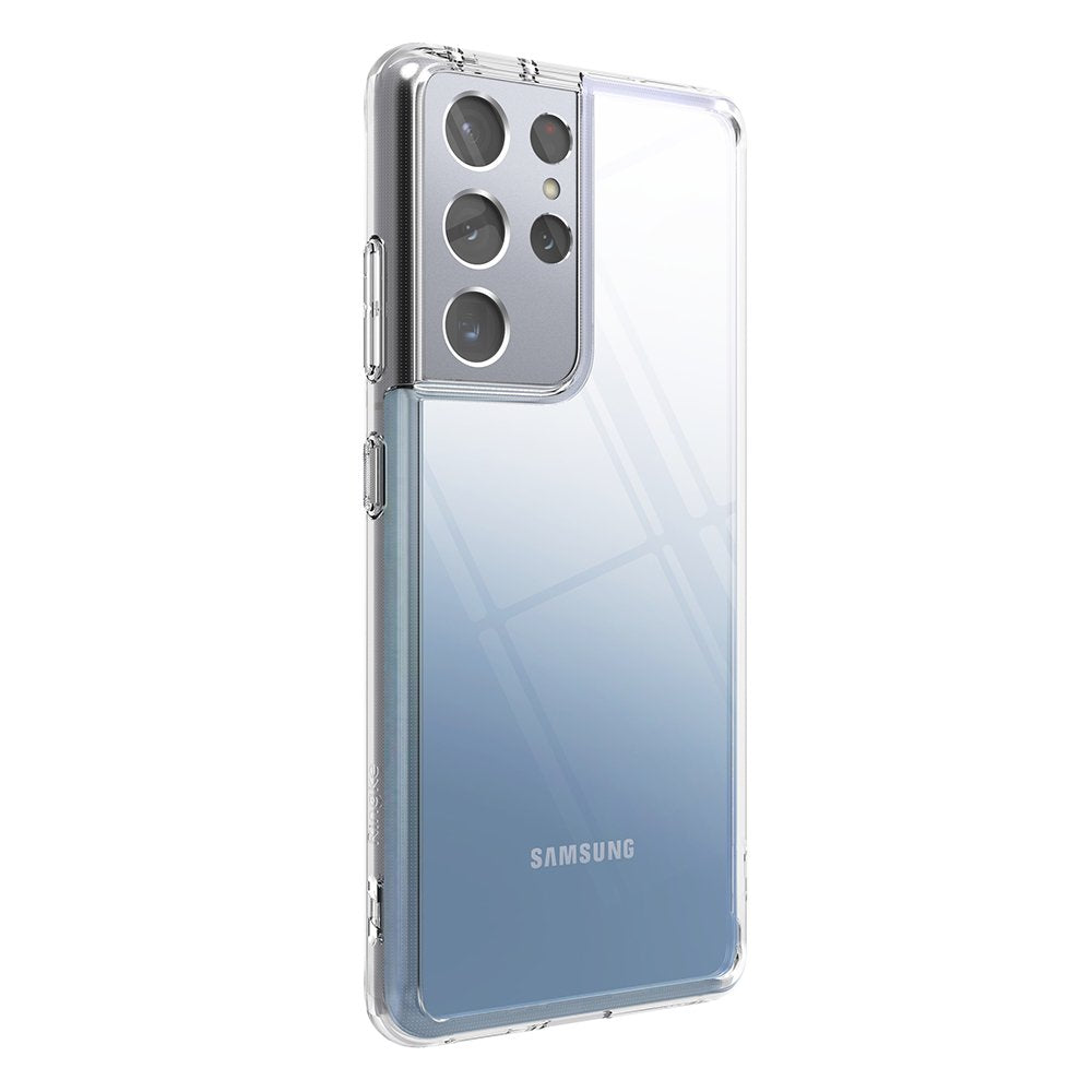 Противоударен Хибриден Калъф за Samsung S21 Ultra, Ringke Fusion Case, Прозрачен (7)