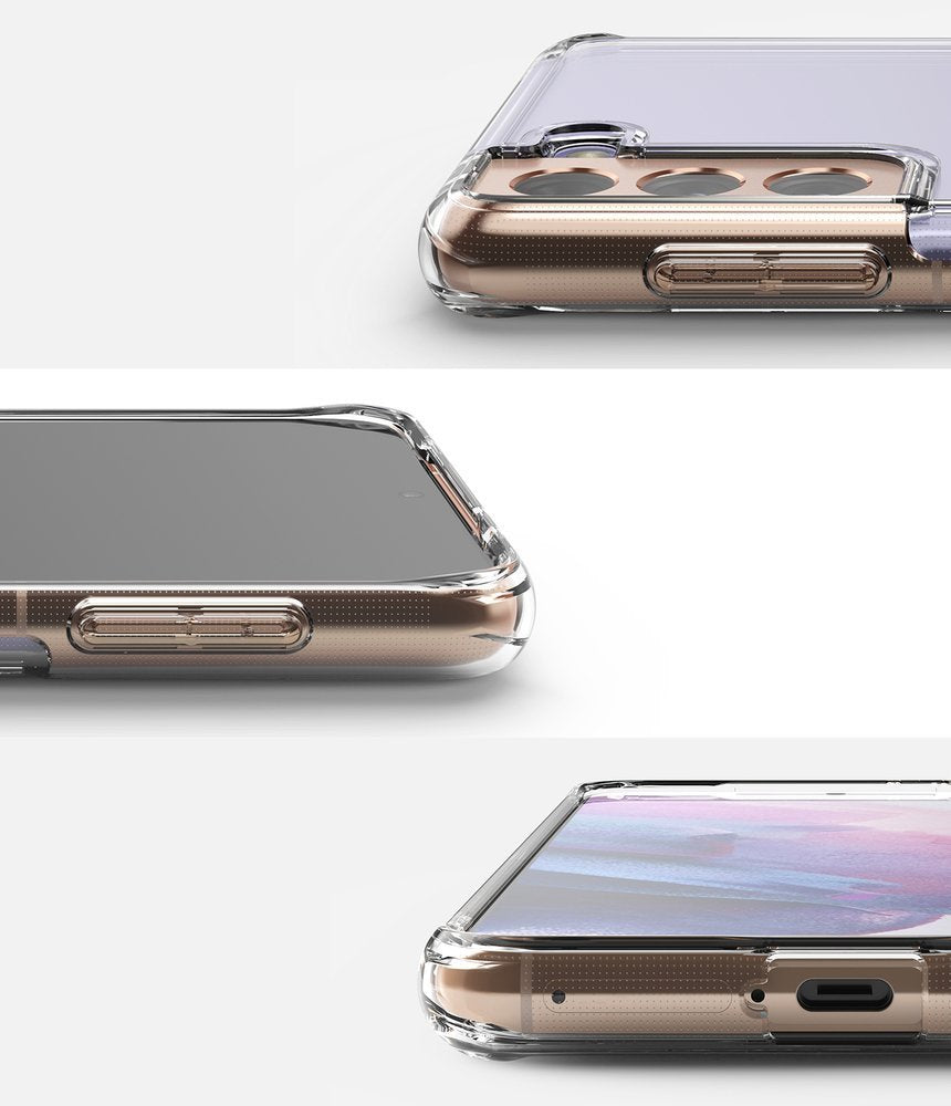 Противоударен Хибриден Калъф за Samsung S21 Plus, Ringke Fusion Case, Прозрачен (6)