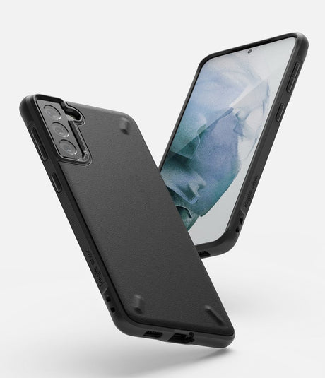 Противоударен Силиконов Калъф за Samsung S21, Ringke Onyx Case, Черен (2)