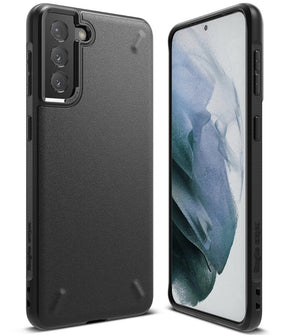Противоударен Силиконов Калъф за Samsung S21, Ringke Onyx Case, Черен