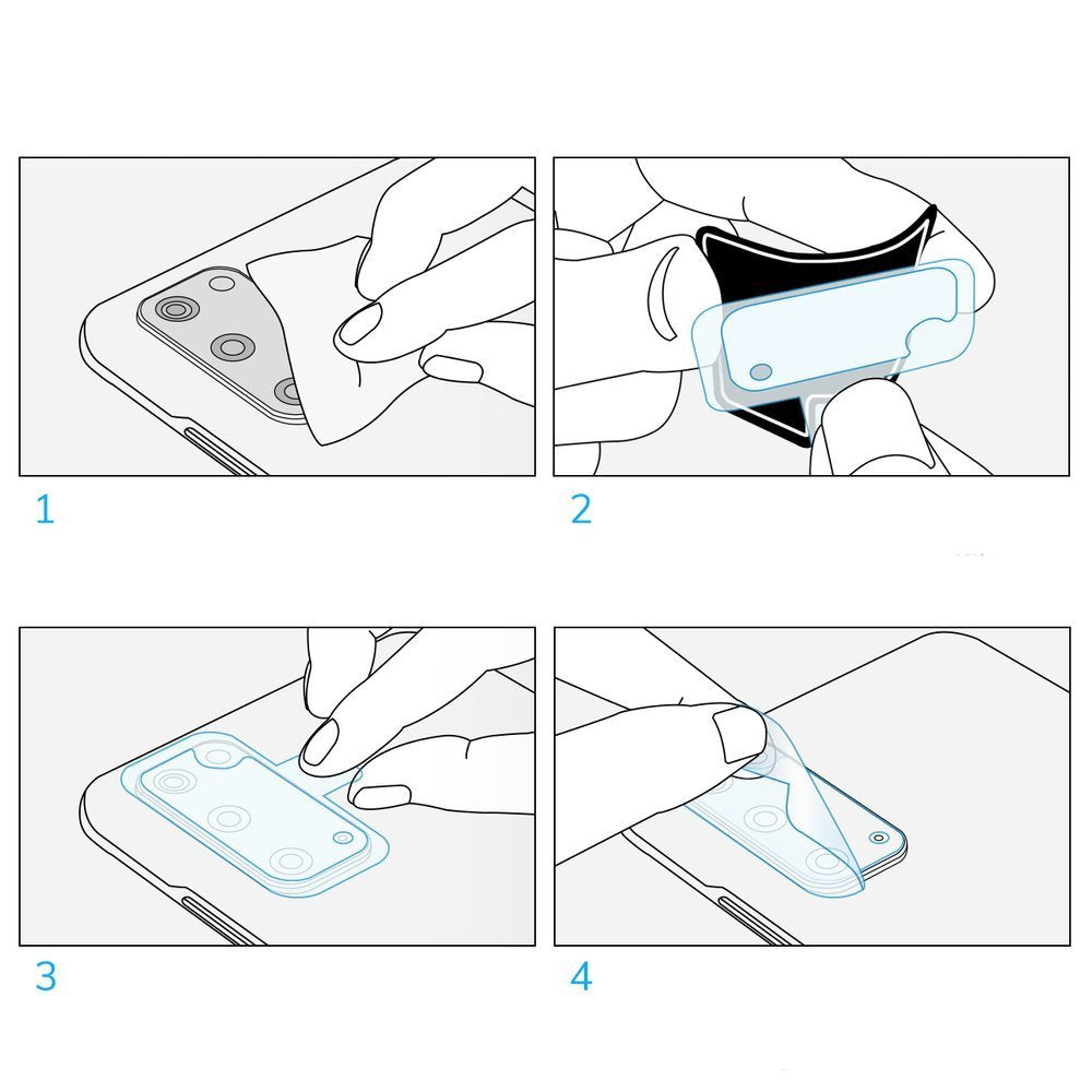 Удароустойчив Протектор за Камерата на Samsung Z Fold 2, Ringke Flexy Cam Glass, Прозрачен (7)