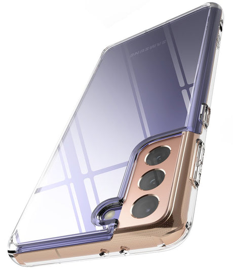 Противоударен Хибриден Калъф за Samsung S21, Ringke Fusion Case, Прозрачен (4)