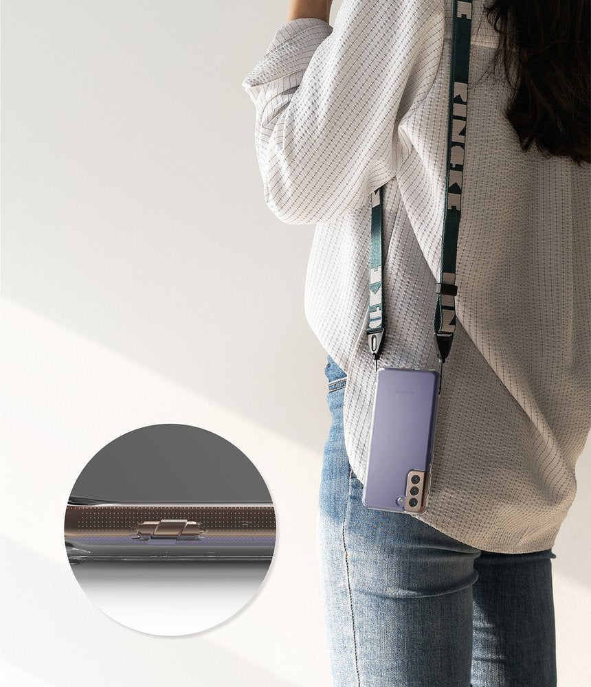 Противоударен Хибриден Калъф за Samsung S21, Ringke Fusion Case, Прозрачен (5)