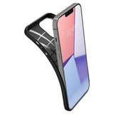 Противоударен Силиконов Калъф за за iPhone 13 Pro, Spigen Liquid Air Case, Черен (5)