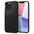 Противоударен Силиконов Калъф за за iPhone 13 Pro, Spigen Liquid Air Case, Черен