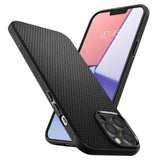 Противоударен Силиконов Калъф за за iPhone 13 Pro, Spigen Liquid Air Case, Черен (2)