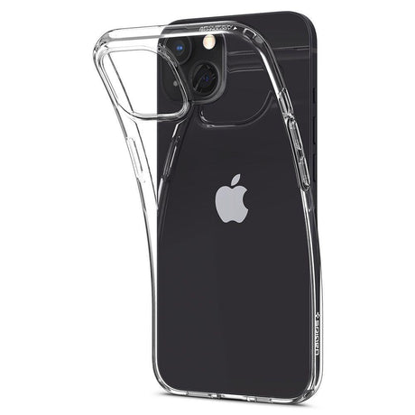 Противоударен Силиконов Калъф за iPhone 13 Pro, Spigen Liquid Crystal Case, Прозрачен (2)