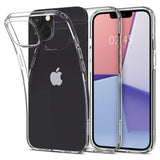 Противоударен Силиконов Калъф за iPhone 13 Mini, Spigen Liquid Crystal Case, Прозрачен