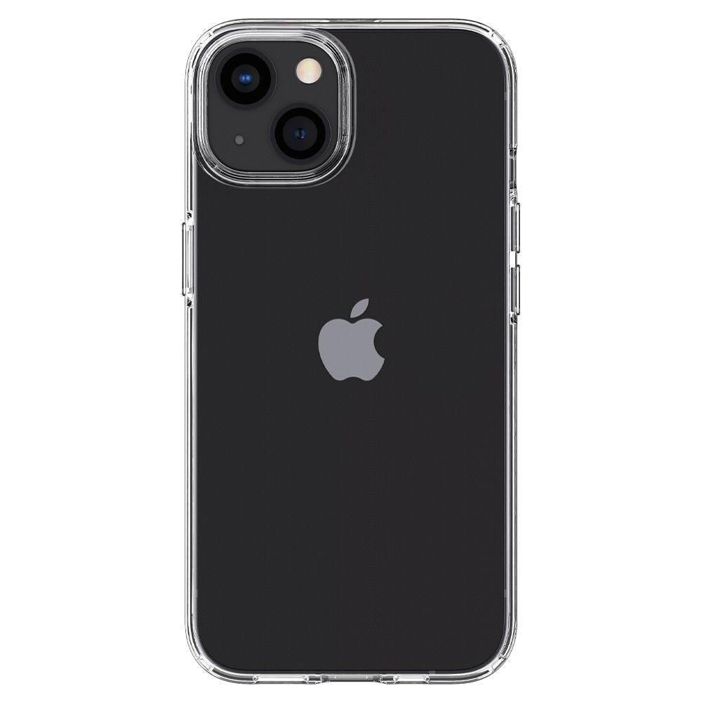 Противоударен Силиконов Калъф за iPhone 13 Mini, Spigen Liquid Crystal Case, Прозрачен (5)