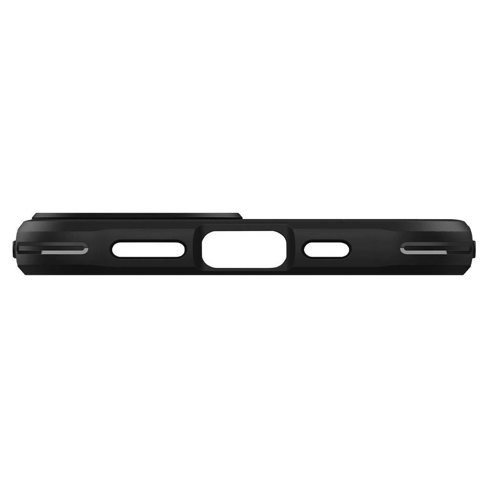 Противоударен Силиконов Калъф за iPhone 13, Spigen Rugged Armor Case, Черен (5)