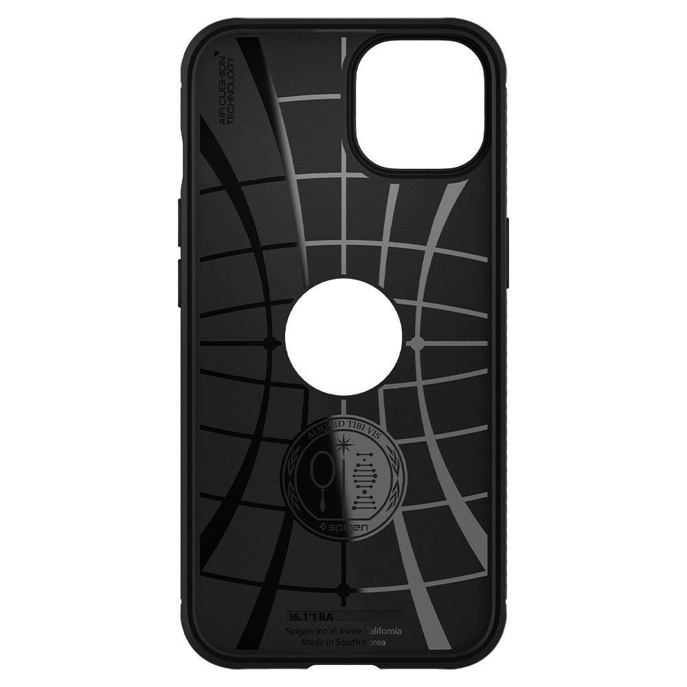 Противоударен Силиконов Калъф за iPhone 13, Spigen Rugged Armor Case, Черен (7)