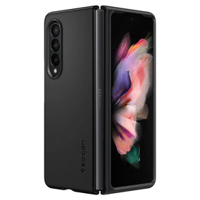 Противоударен Калъф за Samsung Z Fold 3, Spigen Thin Fit Case, Черен