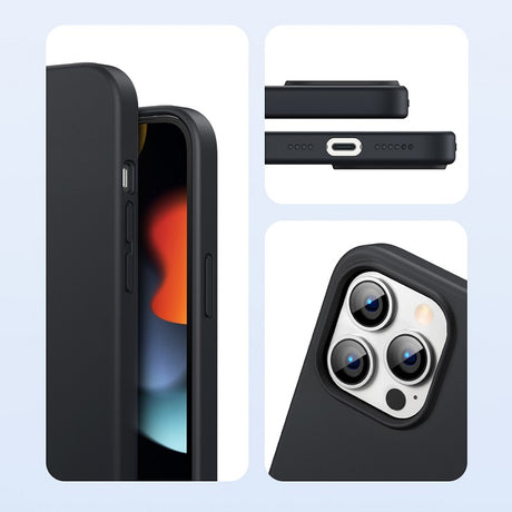 Силиконов Калъф за iPhone 13 Pro, Ugreen Soft Case, Черен (3)