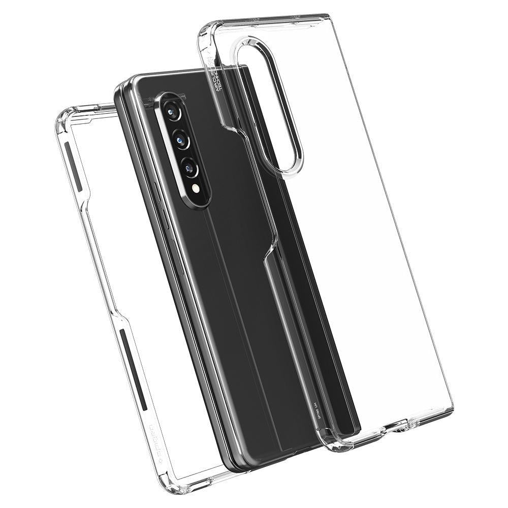 Противоударен Калъф за Samsung Z Fold 3, Spigen Ultra Hybrid Case, Прозрачен (2)