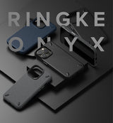 Противоударен Силиконов Калъф за iPhone 13 Pro, Ringke Onyx Case, Черен (6)