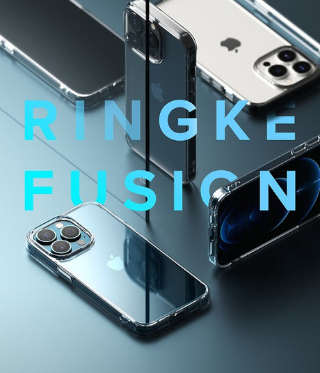 Противоударен Хибриден Калъф за iPhone 13 Pro, Ringke Fusion Case, Прозрачен (5)