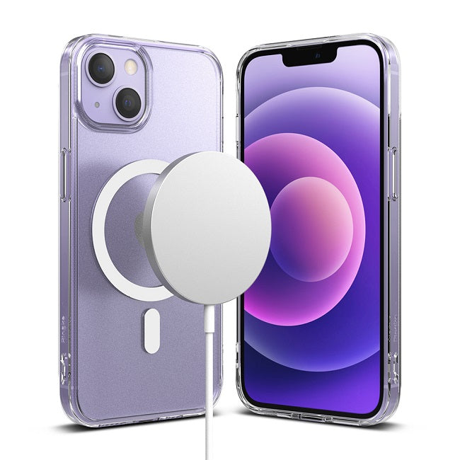 Magsafe Противоударен Калъф за iPhone 13 Mini, Ringke Fusion Magsafe Matte Case, Прозрачен (2)