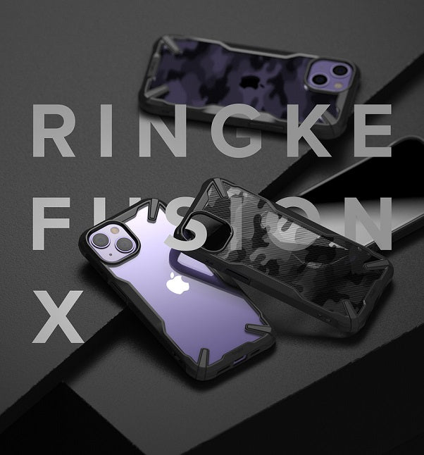 Противоударен Хибриден Калъф за iPhone 13 Mini, Ringke Fusion X Case, Черен (6)
