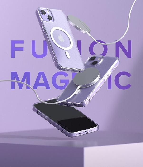 Magsafe Противоударен Калъф за iPhone 13 Mini, Ringke Fusion Magsafe Matte Case, Прозрачен (8)
