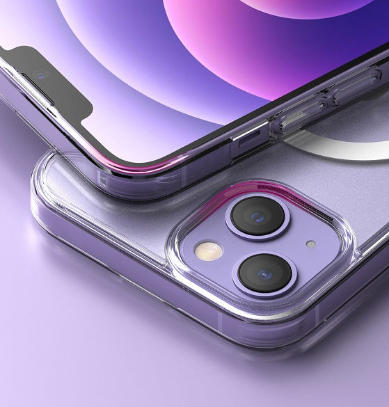 Magsafe Противоударен Калъф за iPhone 13 Mini, Ringke Fusion Magsafe Matte Case, Прозрачен (7)