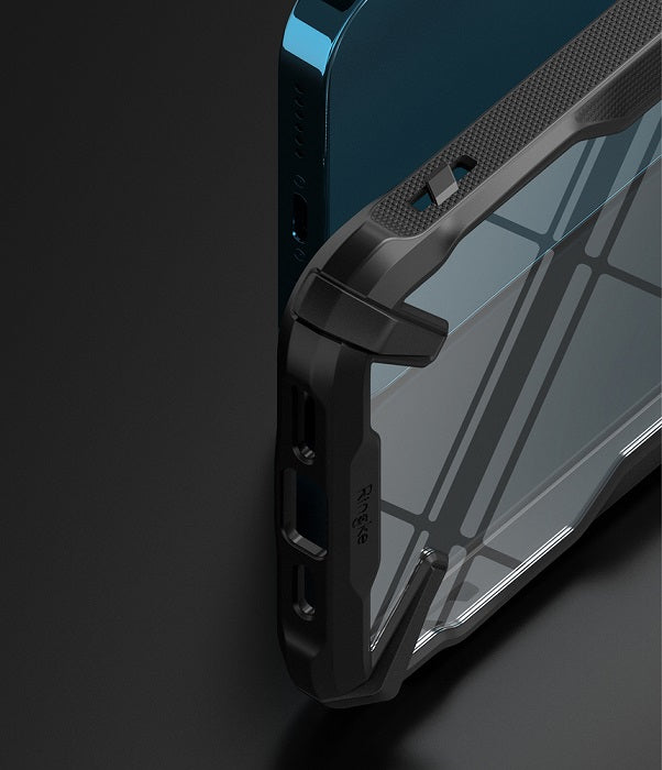 Противоударен Хибриден Калъф за iPhone 13 Pro Max, Ringke Fusion X Case, Черен (5)