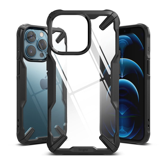 Противоударен Хибриден Калъф за iPhone 13 Pro Max, Ringke Fusion X Case, Черен (3)