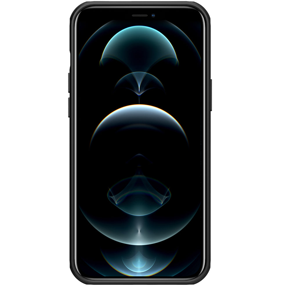 Калъф с Поставка за iPhone 13 Pro Max, Nillkin Super Frosted Case, Черен (4)
