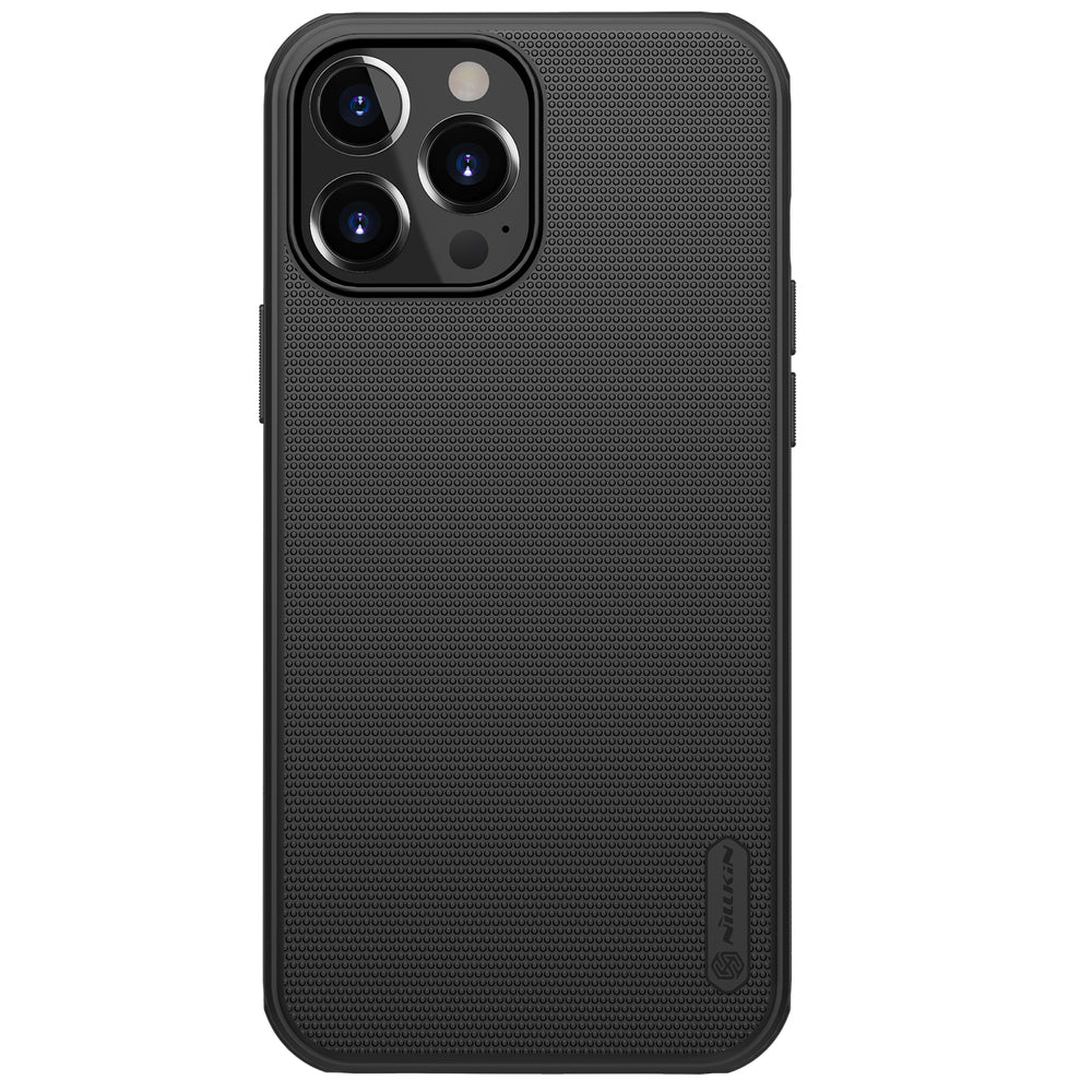 Калъф с Поставка за iPhone 13 Pro Max, Nillkin Super Frosted Case, Черен
