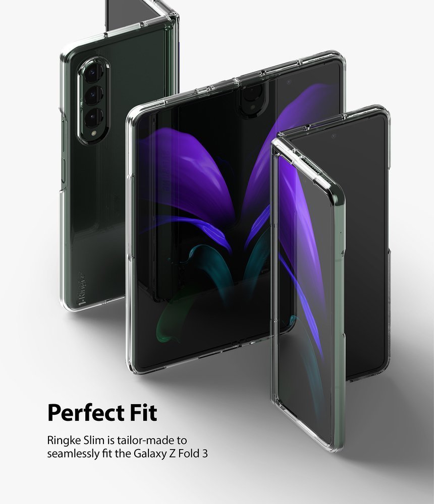 Поликарбонатен Калъф за Samsung Z Fold 3, Ringke Ultra-Thin Case, Прозрачен (2)