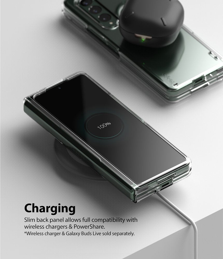Поликарбонатен Калъф за Samsung Z Fold 3, Ringke Ultra-Thin Case, Прозрачен (6)