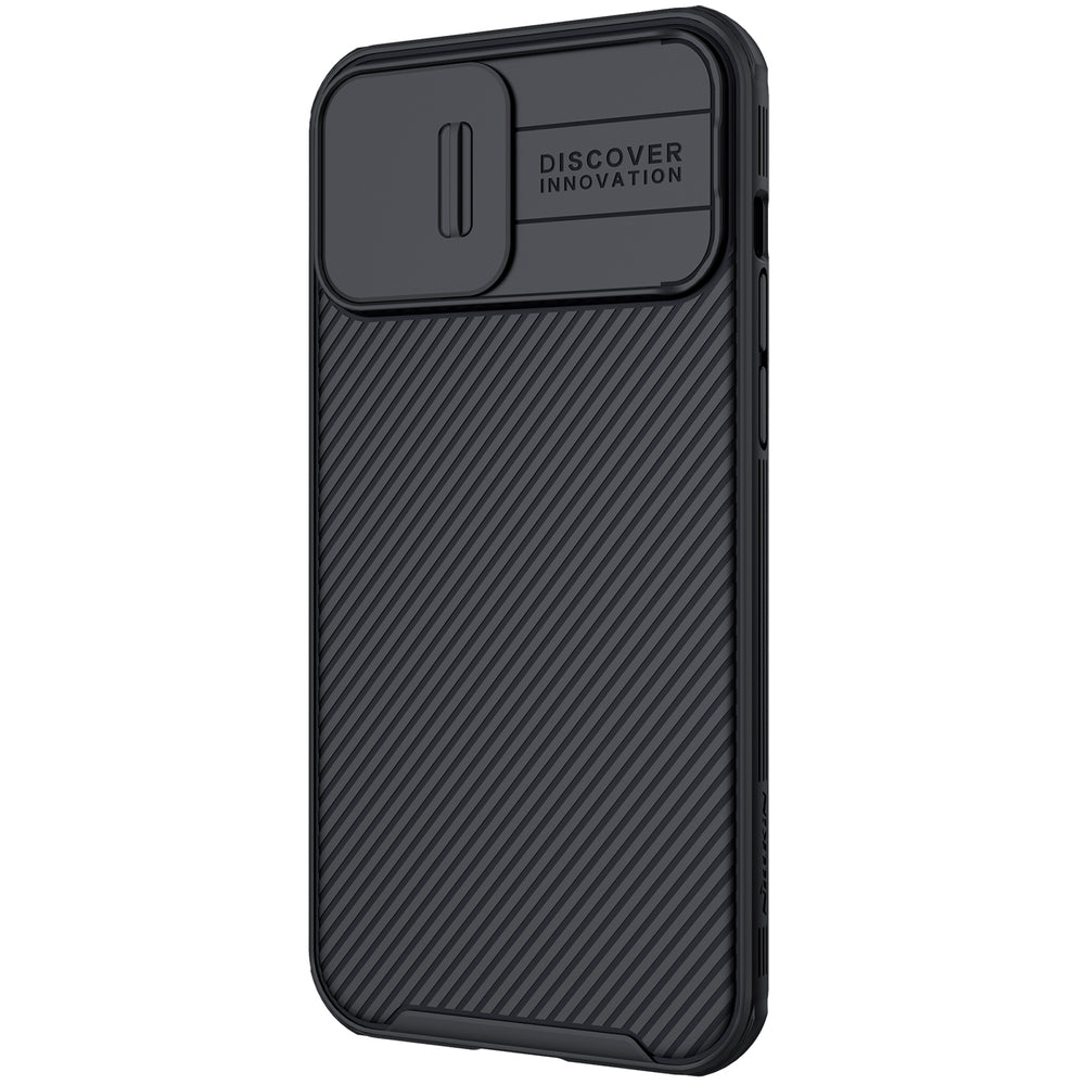 Калъф с Плъзгач за Камера за iPhone 13 Pro Max, Nillkin CamShield Case, Черен (2)