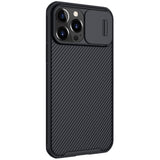 Калъф с Плъзгач за Камера за iPhone 13 Pro Max, Nillkin CamShield Case, Черен