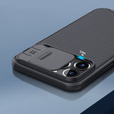 Калъф с Плъзгач за Камера за iPhone 13 Pro Max, Nillkin CamShield Case, Черен (4)