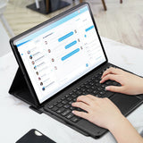 Калъф с Клавиатура за Samsung Tab S8 Plus/ S7 Plus/ S7 FE, Dux Ducis Touchpad Keyboard Case, Черен (7)