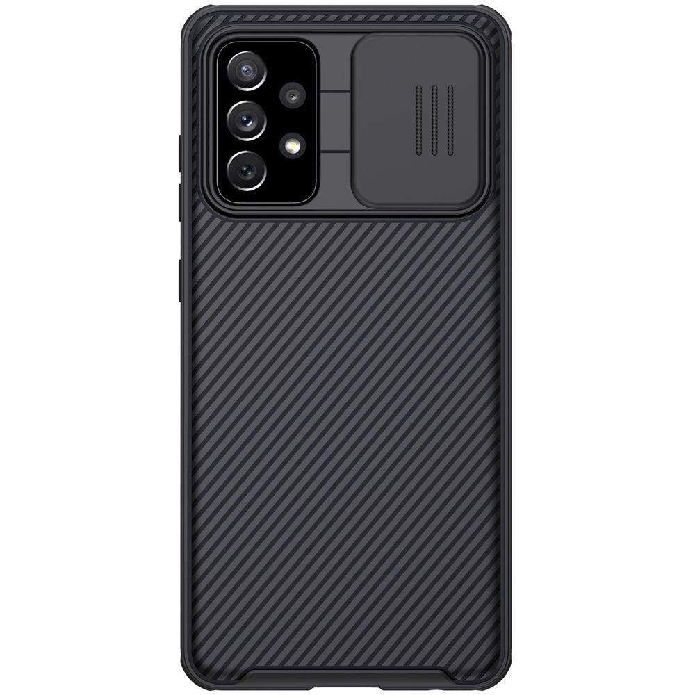 Калъф с Плъзгач за Камера за Samsung A72, Nillkin CamShield Case, Черен (2)