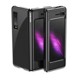 Поликарбонатен Калъф за Samsung Galaxy Z Fold 1, Electroplating Frame Case, Черен