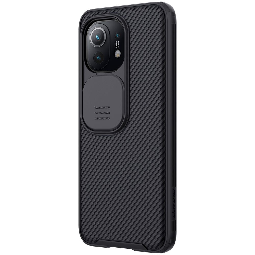Калъф с Плъзгач за Камера за Xiaomi Mi 11, Nillkin CamShield Case, Черен