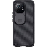 Калъф с Плъзгач за Камера за Xiaomi Mi 11, Nillkin CamShield Case, Черен (2)